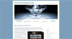 Desktop Screenshot of brechungsindex.com