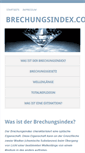Mobile Screenshot of brechungsindex.com